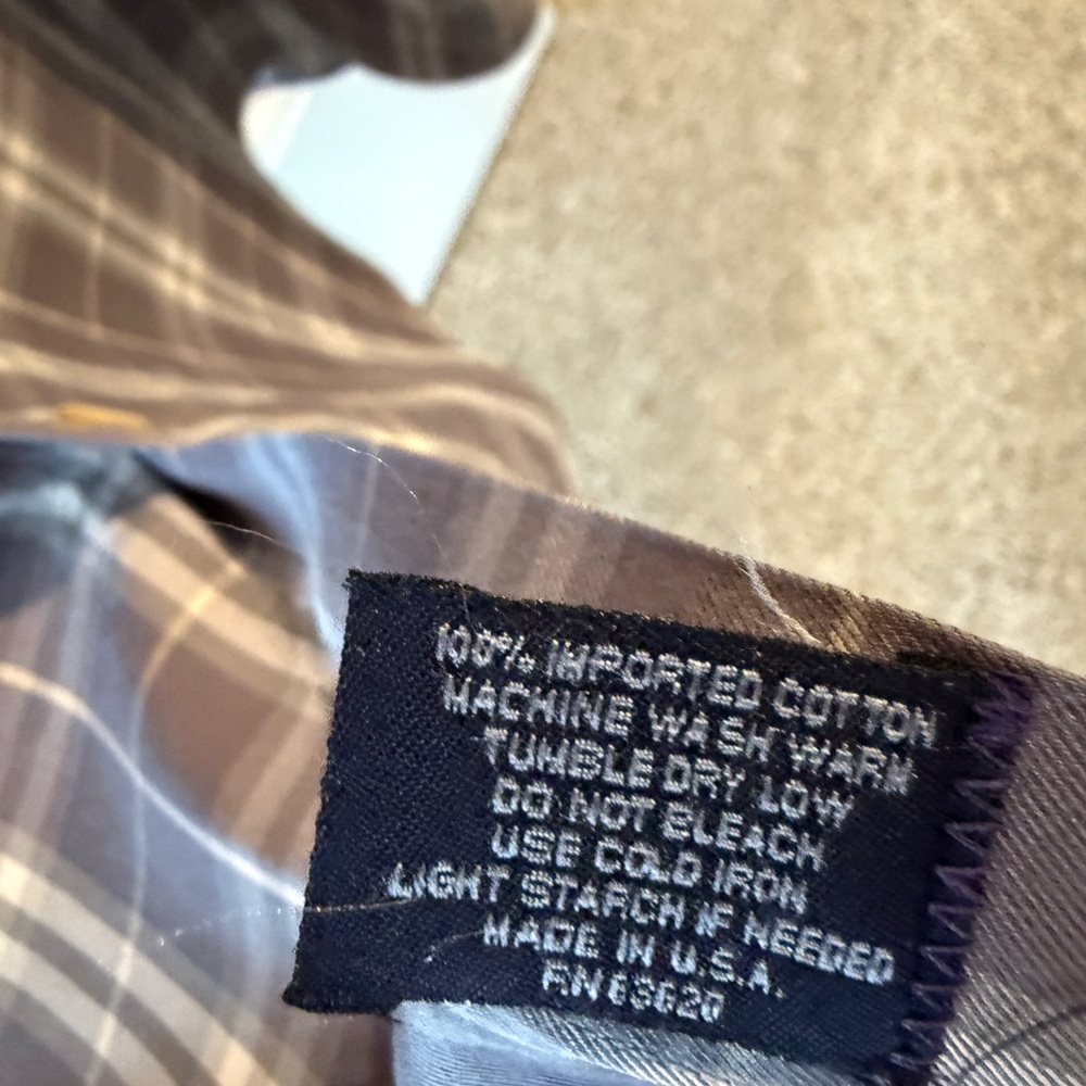 Burberry London Men's Plaid Button-Down Shirt 3XL - Picture 5 of 5